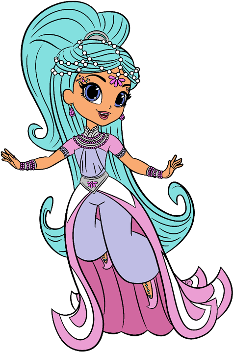 Enchanted Sorceress Cartoon Character PNG