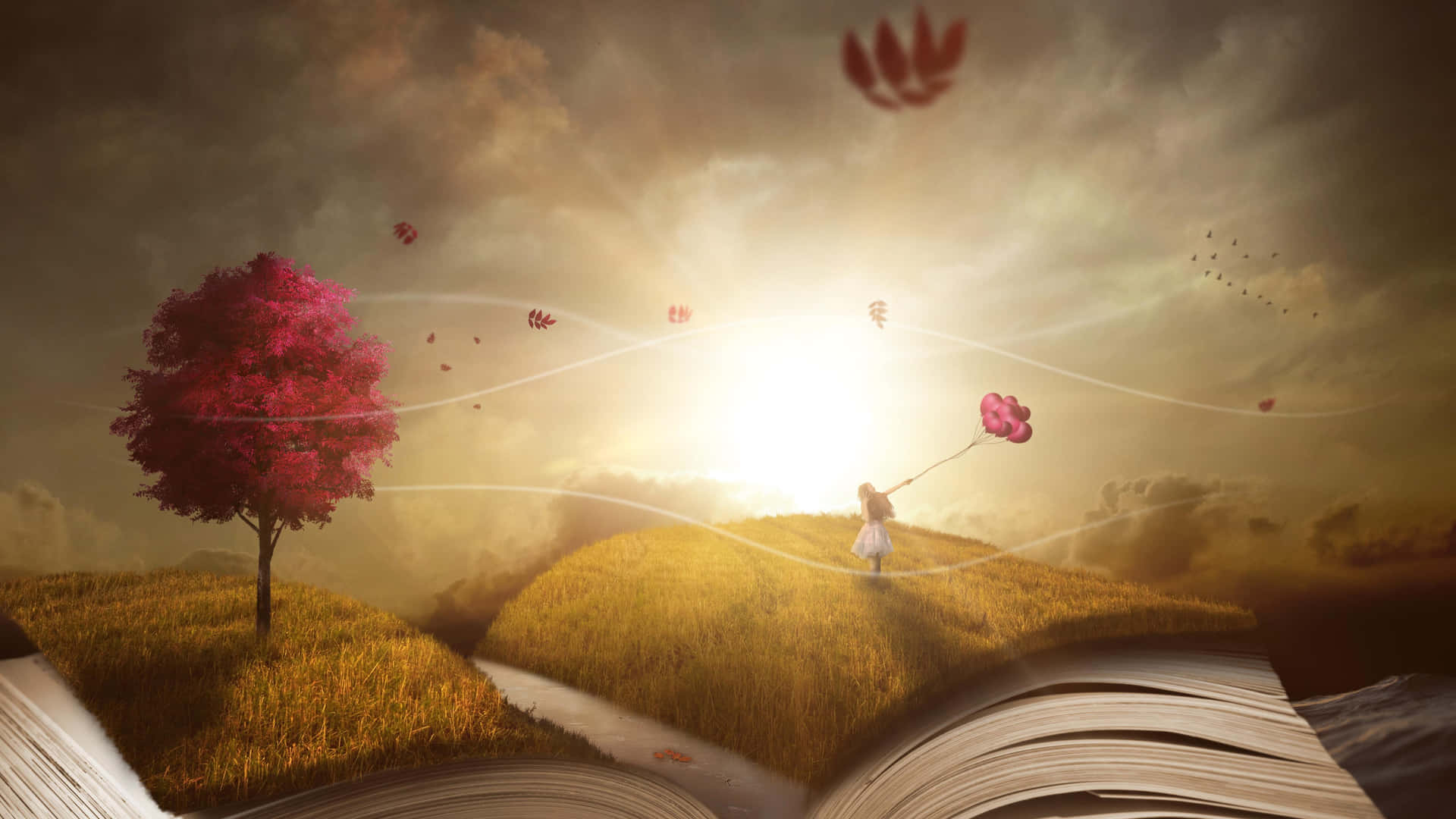 Enchanted_ Storybook_ Landscape Wallpaper