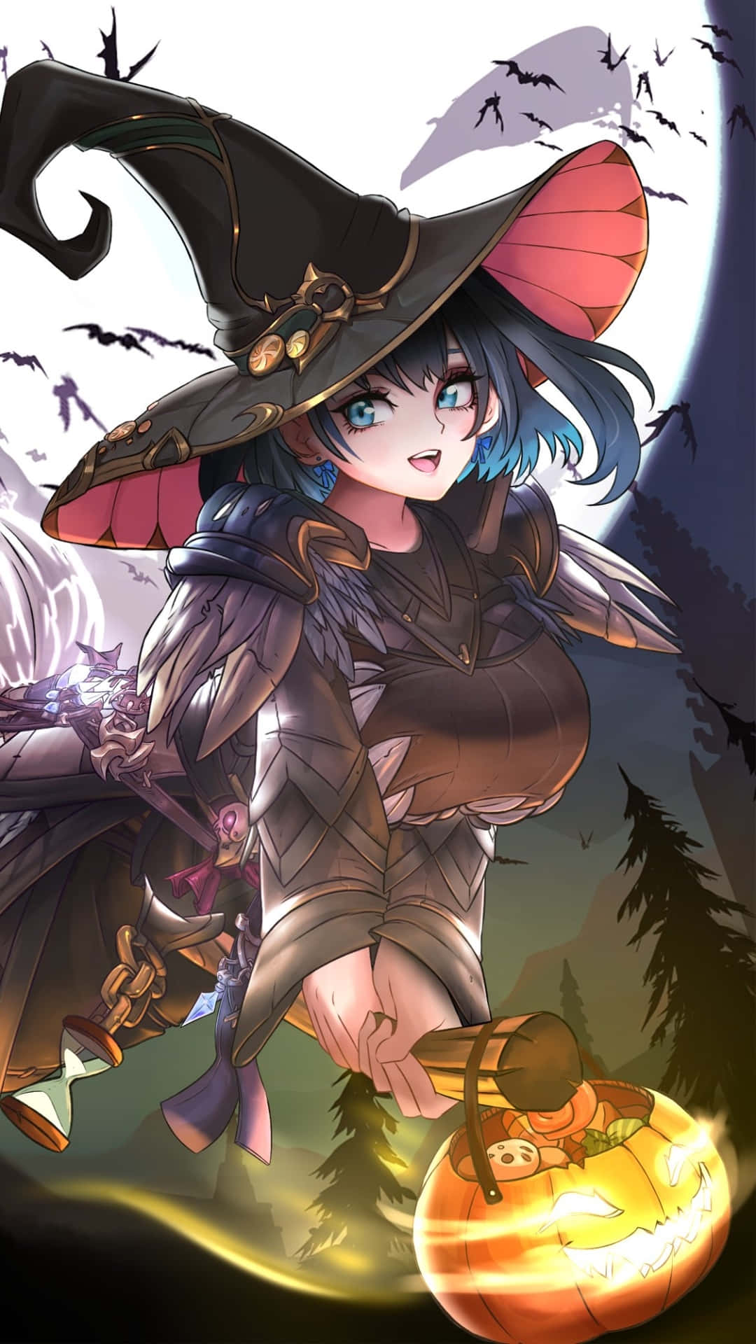 Enchanted Witch Halloween Lockscreen Wallpaper