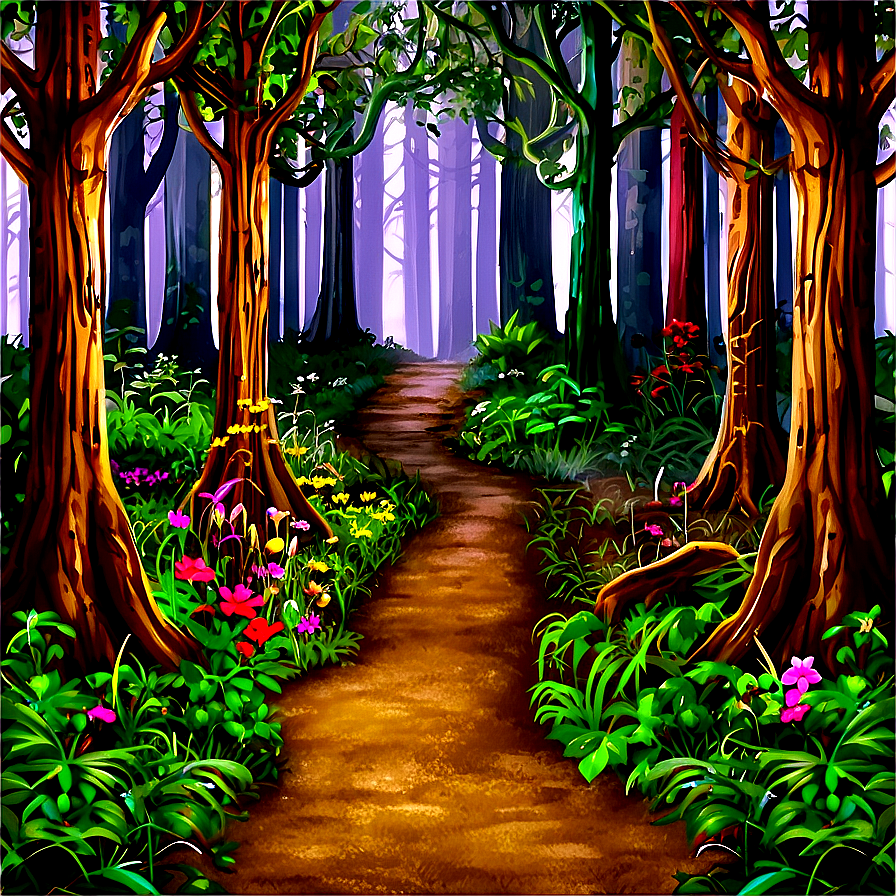 Enchanted Woodland Path Png 06202024 PNG