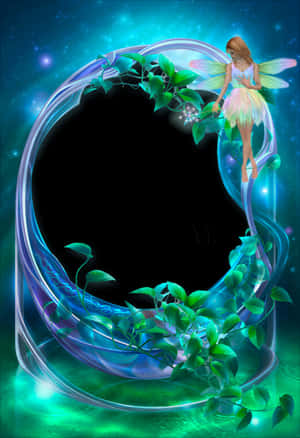 Download Enchanted_ Fairy_ Flower_ Frame | Wallpapers.com