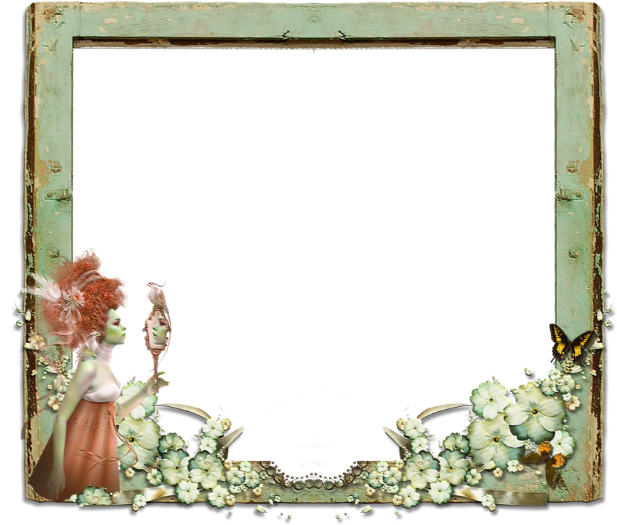 Enchanted_ Mirror_ Fantasy_ Frame PNG