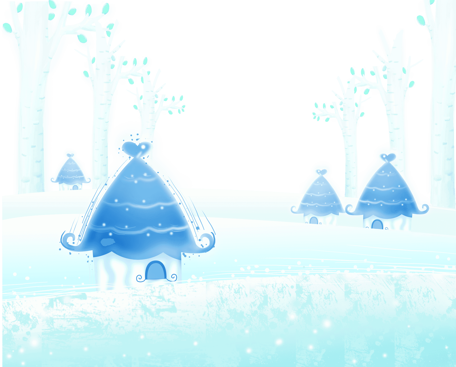 Enchanted_ Winter_ Forest_ Scene PNG
