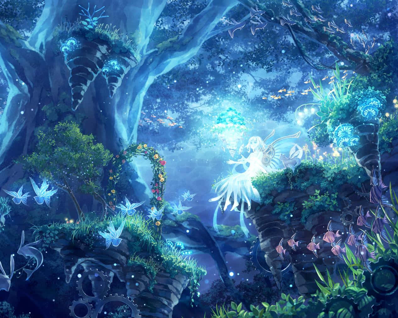 Enchanting Forest Path Wallpaper