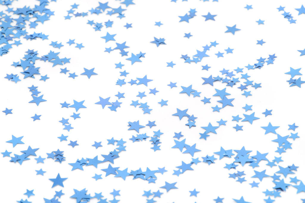 Enchanting Blue Glitter Background Wallpaper