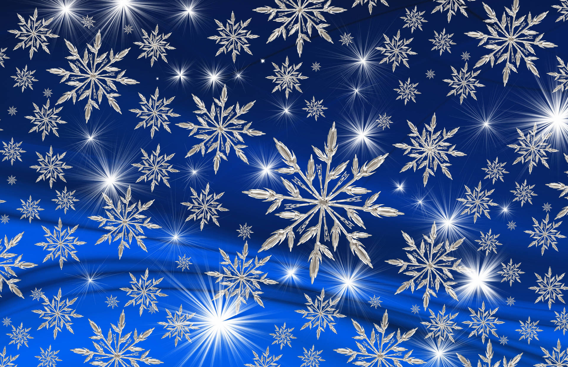 Enchanting Christmas Snowflakes Wallpaper