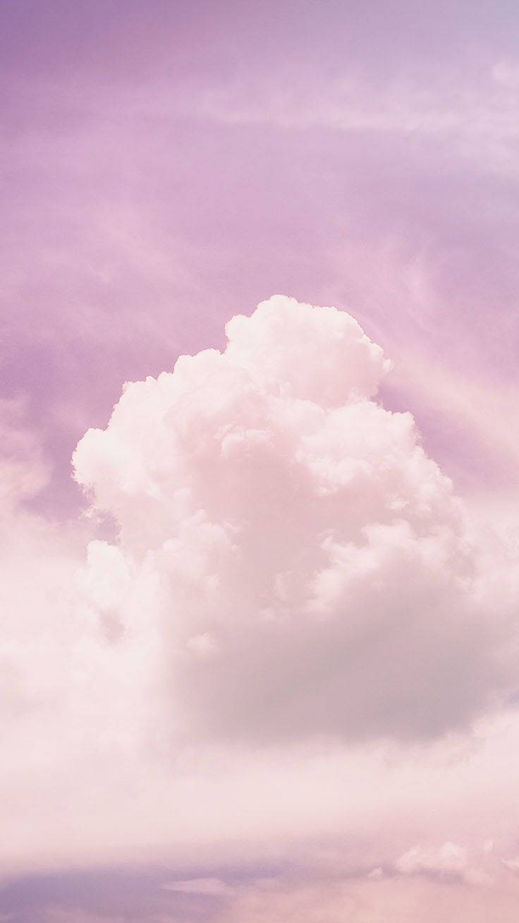 Enchanting Display Of A Cute Pink Cloud Wallpaper