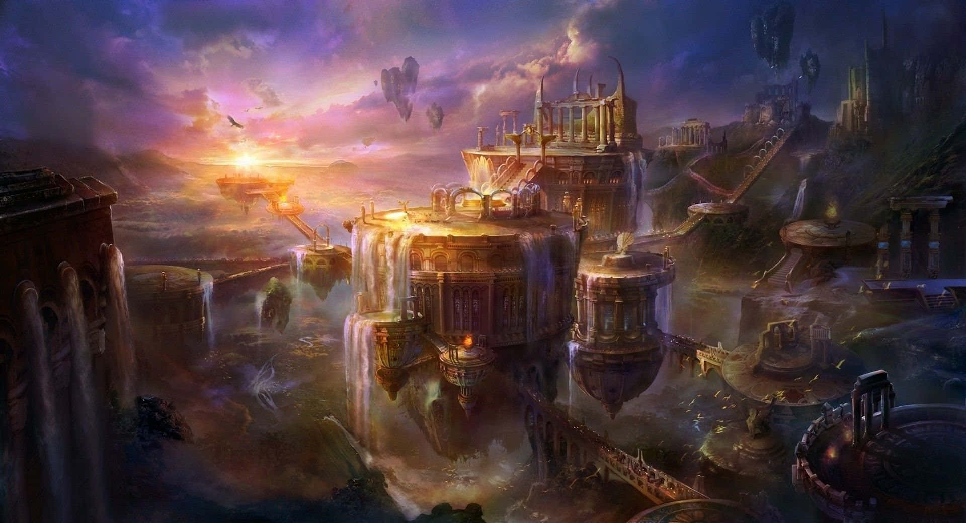 Enchanting Epic Fantasy Landscape Wallpaper