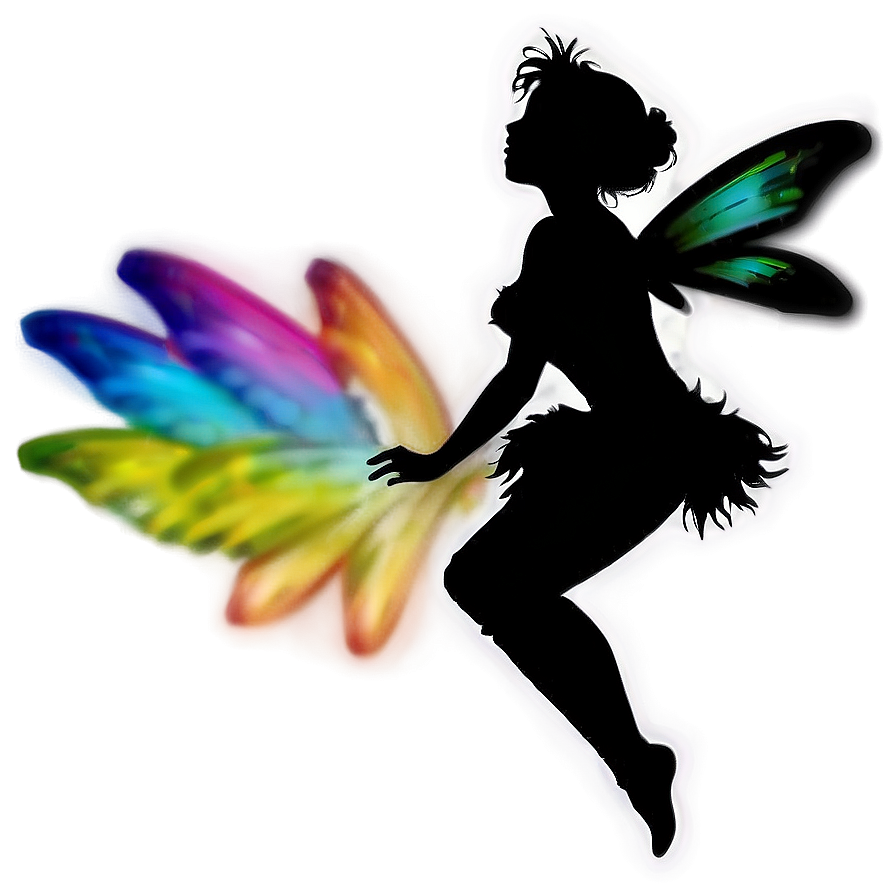 Enchanting Fairy Silhouette Png 05212024 PNG