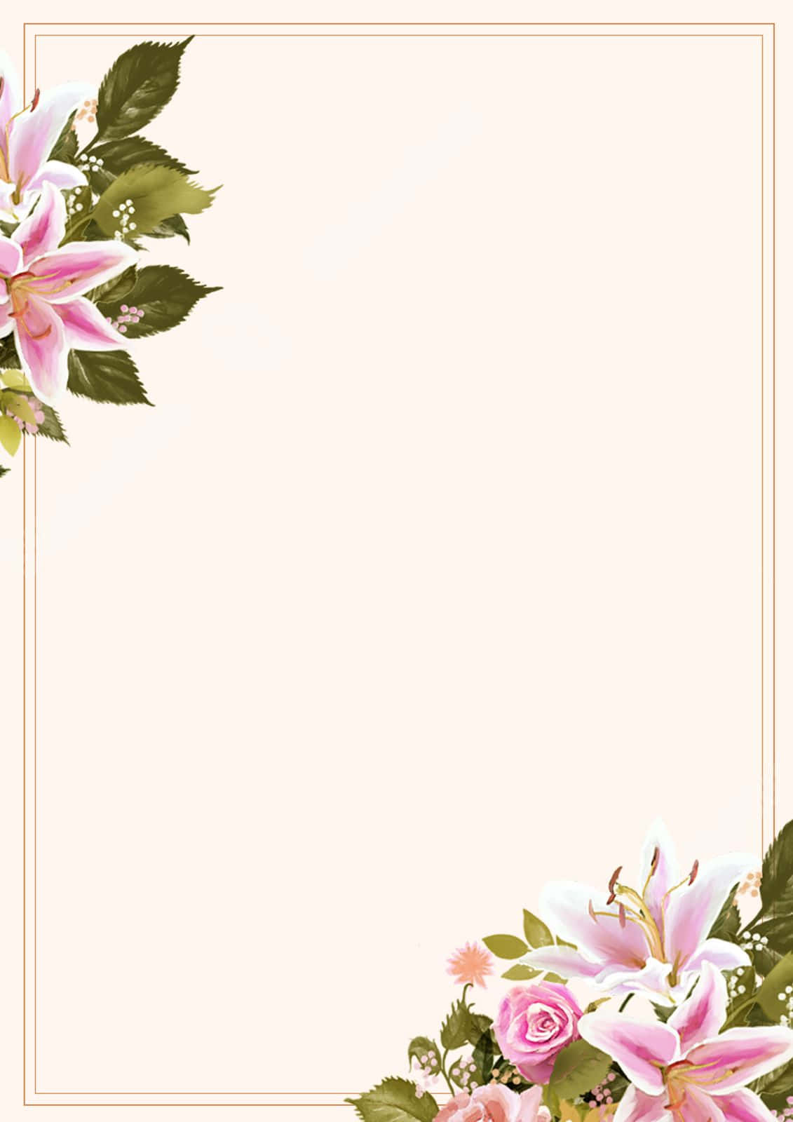 Enchanting Flower Border Enhancing Garden Beauty Wallpaper