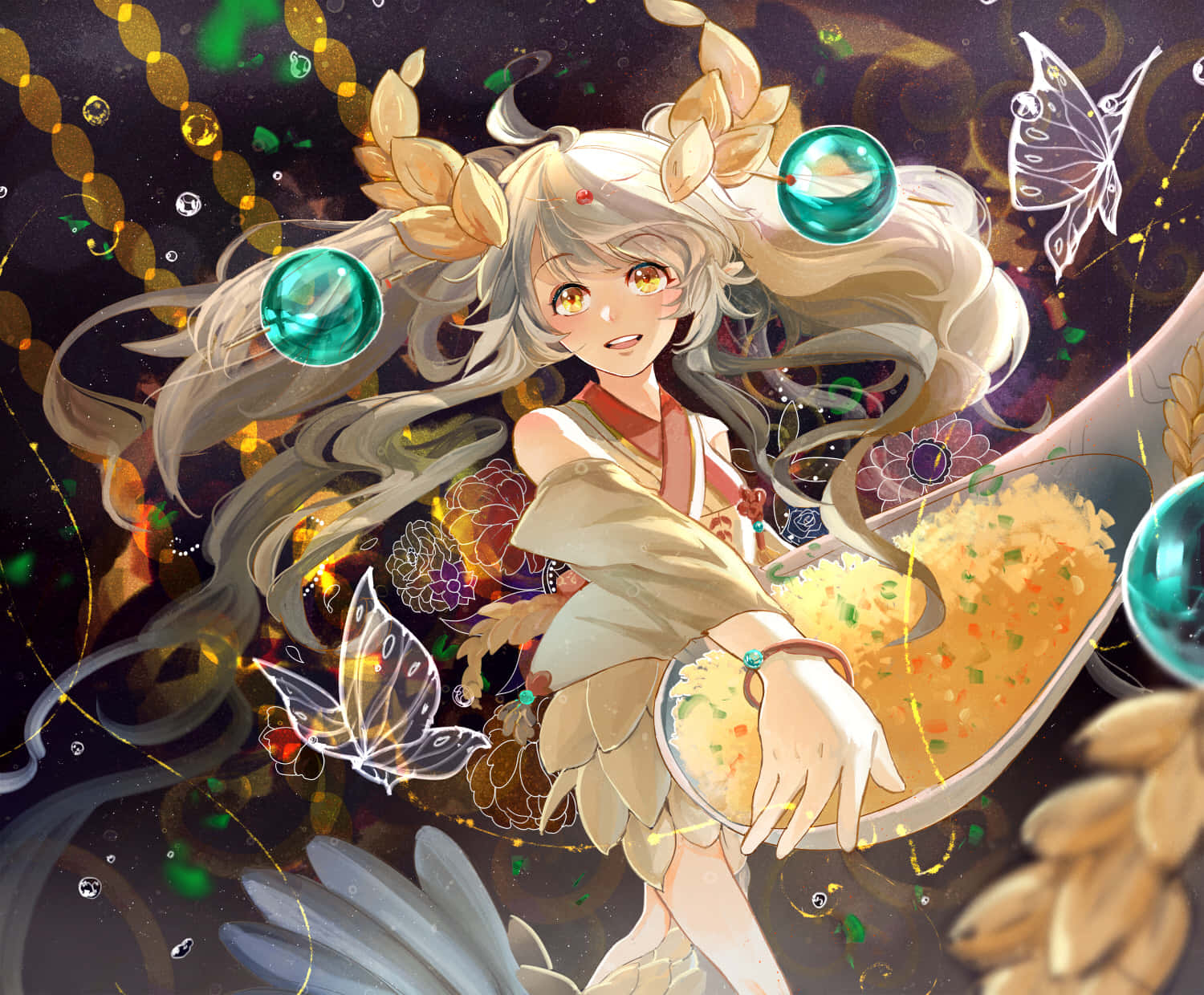 Enchanting Food Spirit Fantasy Art Wallpaper