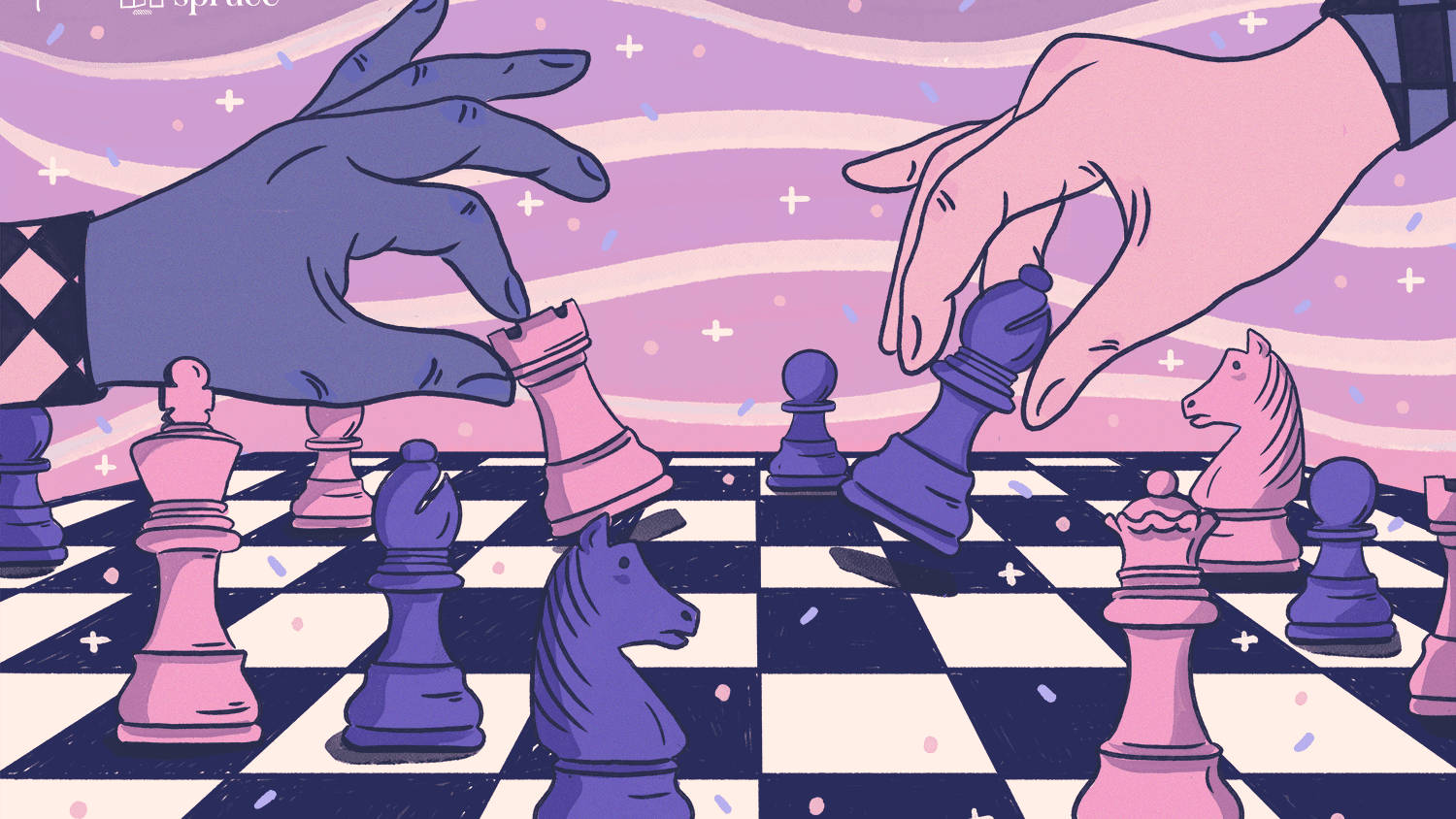 Enchanting Lilac Pink Aesthetic Chess