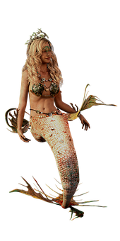 Enchanting Mermaid Fantasy Art PNG