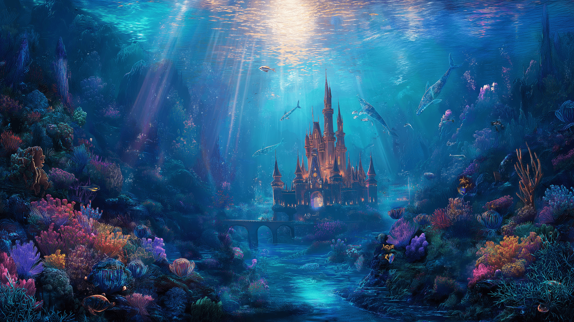 Enchanting Mermaid Kingdom Wallpaper