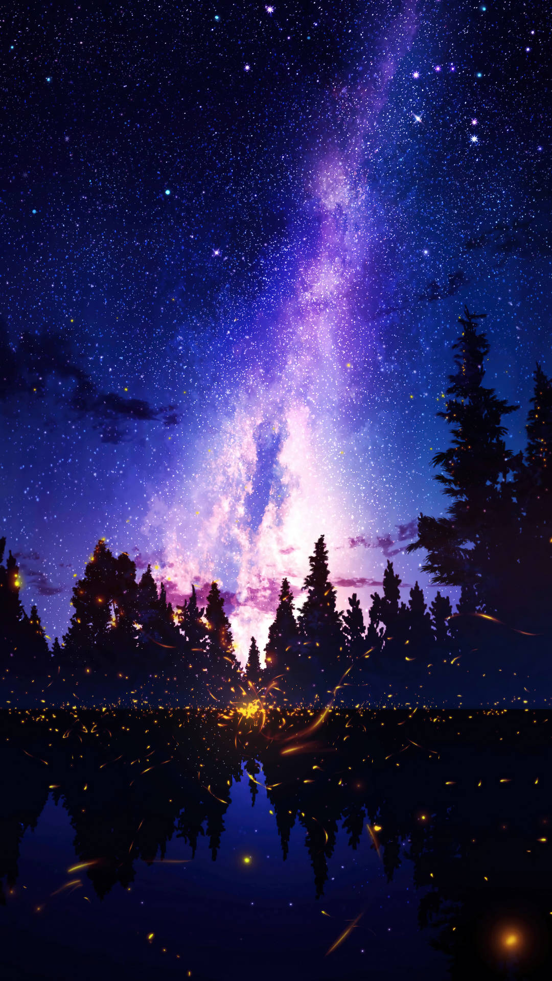 Enchanting Milky Way Sky 4k Iphone 11 Wallpaper