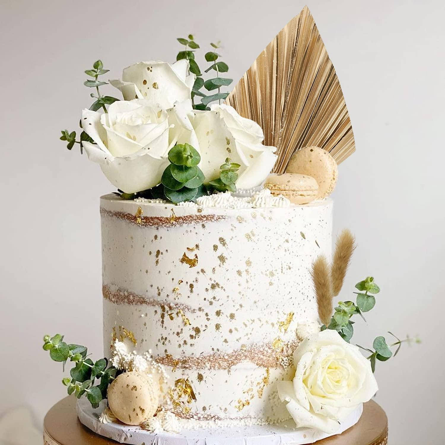 Enchanting Natural Boho Wedding Cake Wallpaper