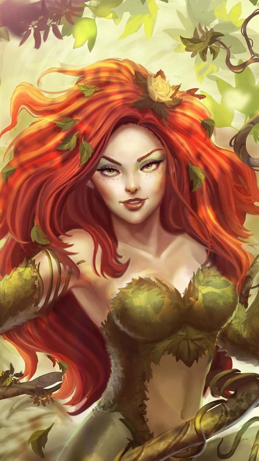 Enchanting Poison Ivy Artwork Wallpaper