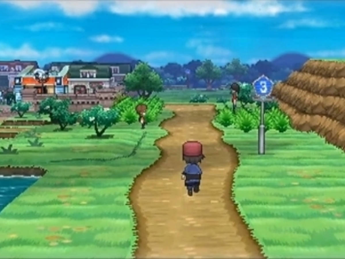 Enchanting Pokemon Landscape At Twilight Wallpaper