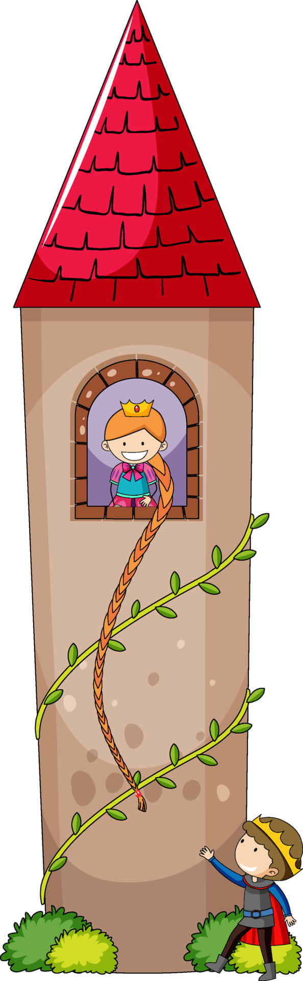 Enchanting Portrait Of Rapunzel With Her Golden Locks