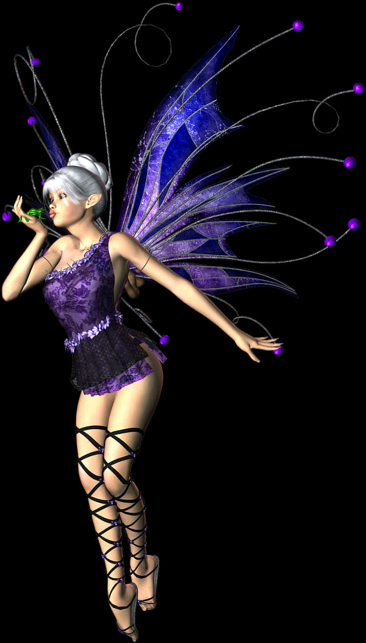 Enchanting Purple Fairy PNG
