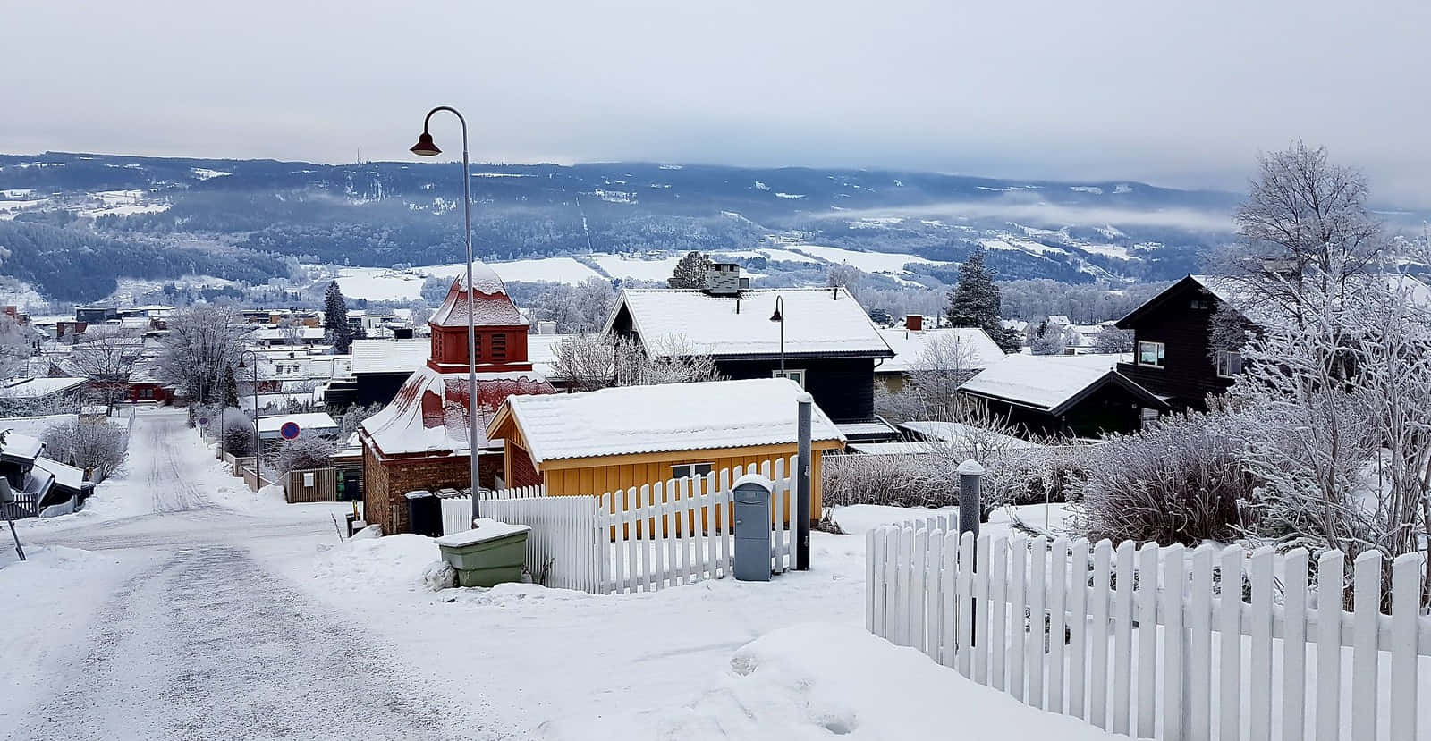 Enchanting Winter In Lillehammer Wallpaper