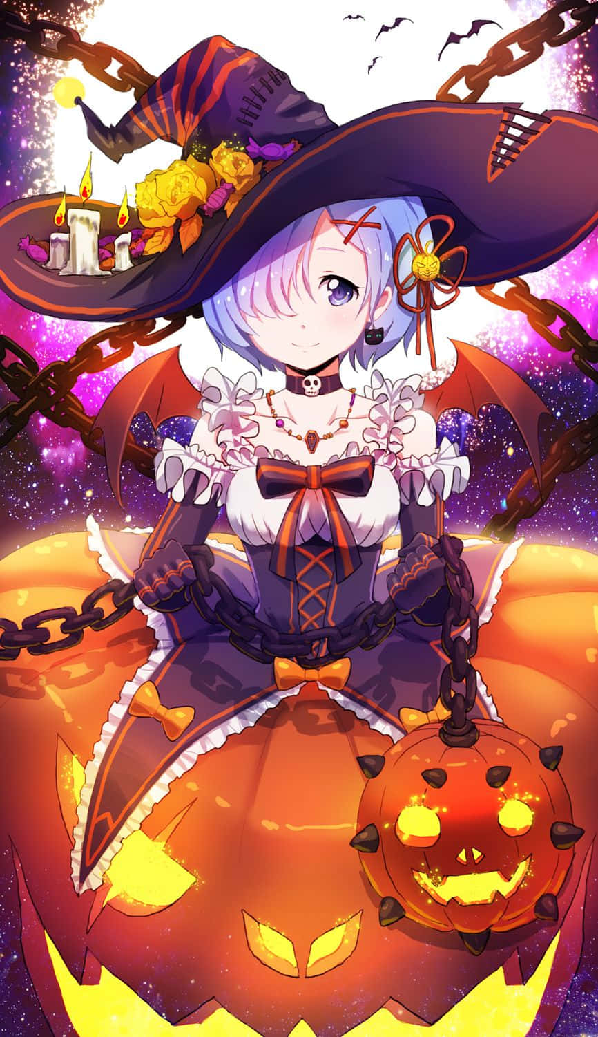 Enchanting_ Witch_ Anime_ Halloween_ Pfp.jpg Wallpaper
