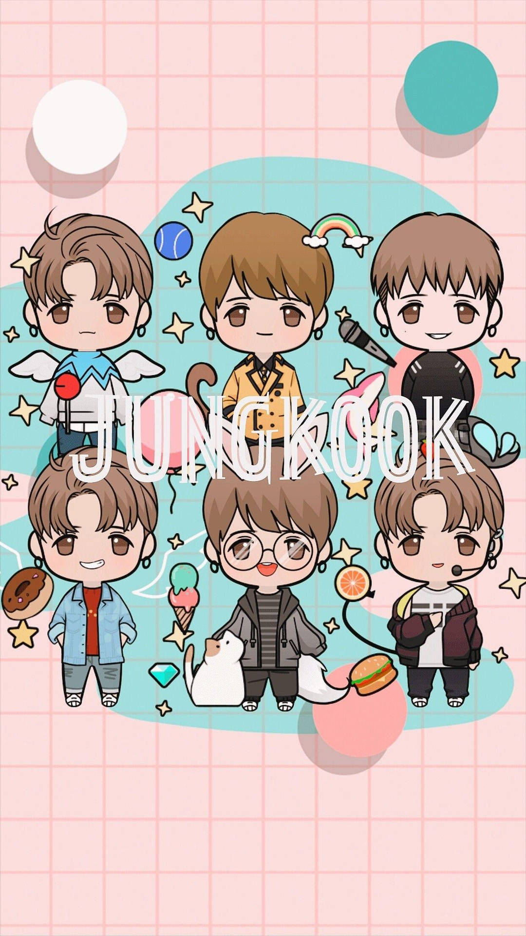 Endearing Anime Jungkook Of Bts Background