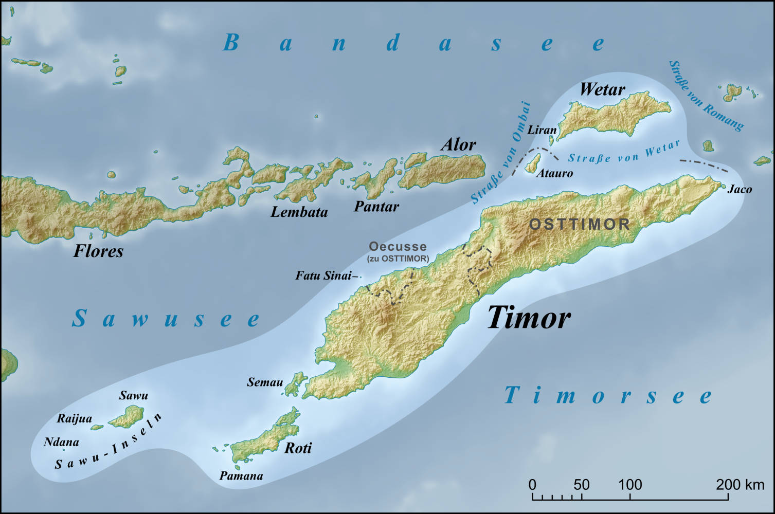 Endemic Timor-leste Map Background