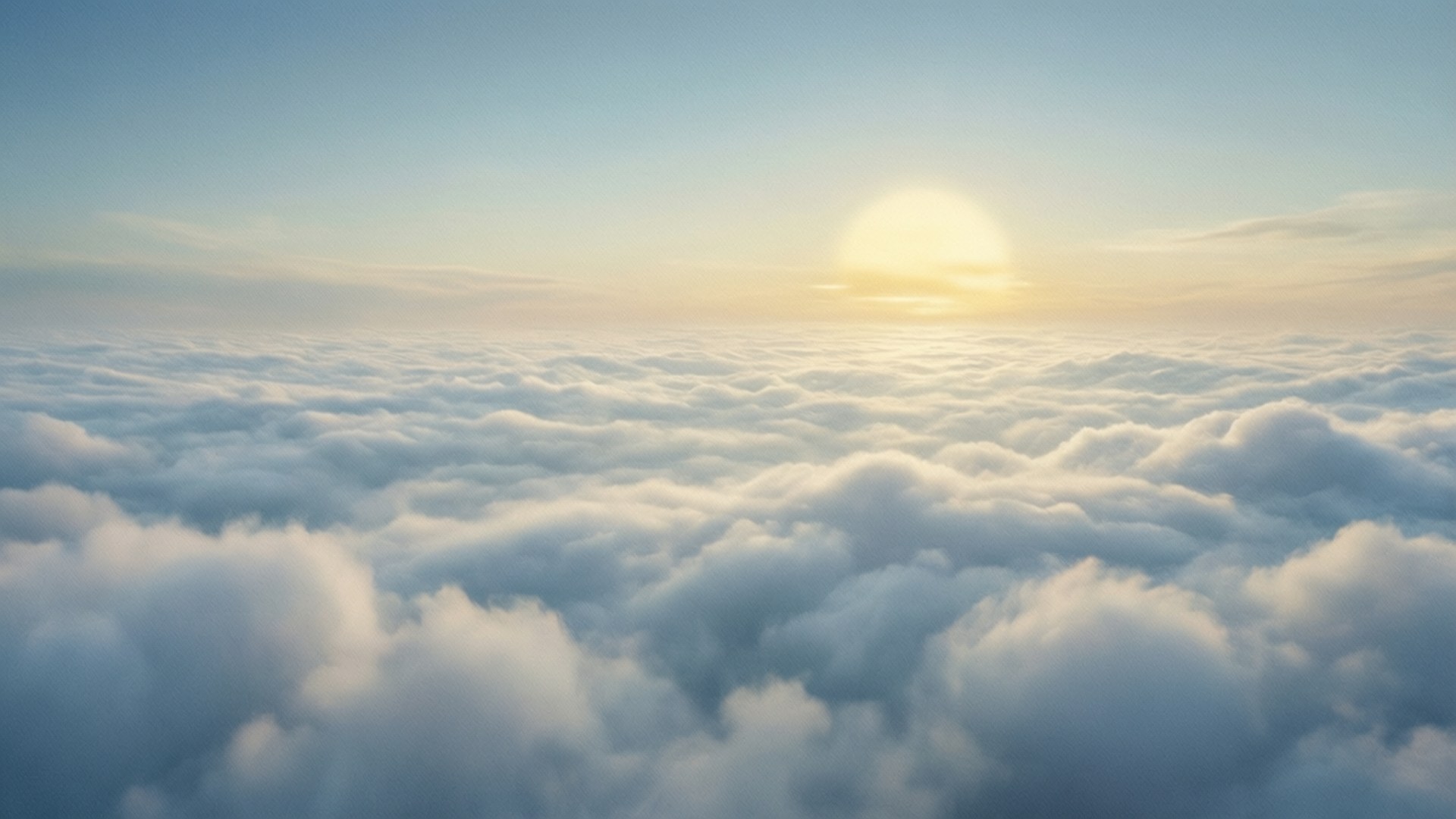 Awan Tak Berujung di Atas Wallpaper
