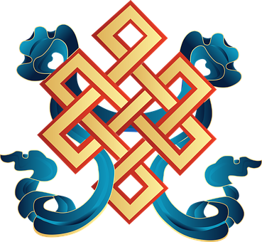 Endless Knot Abstract Design PNG