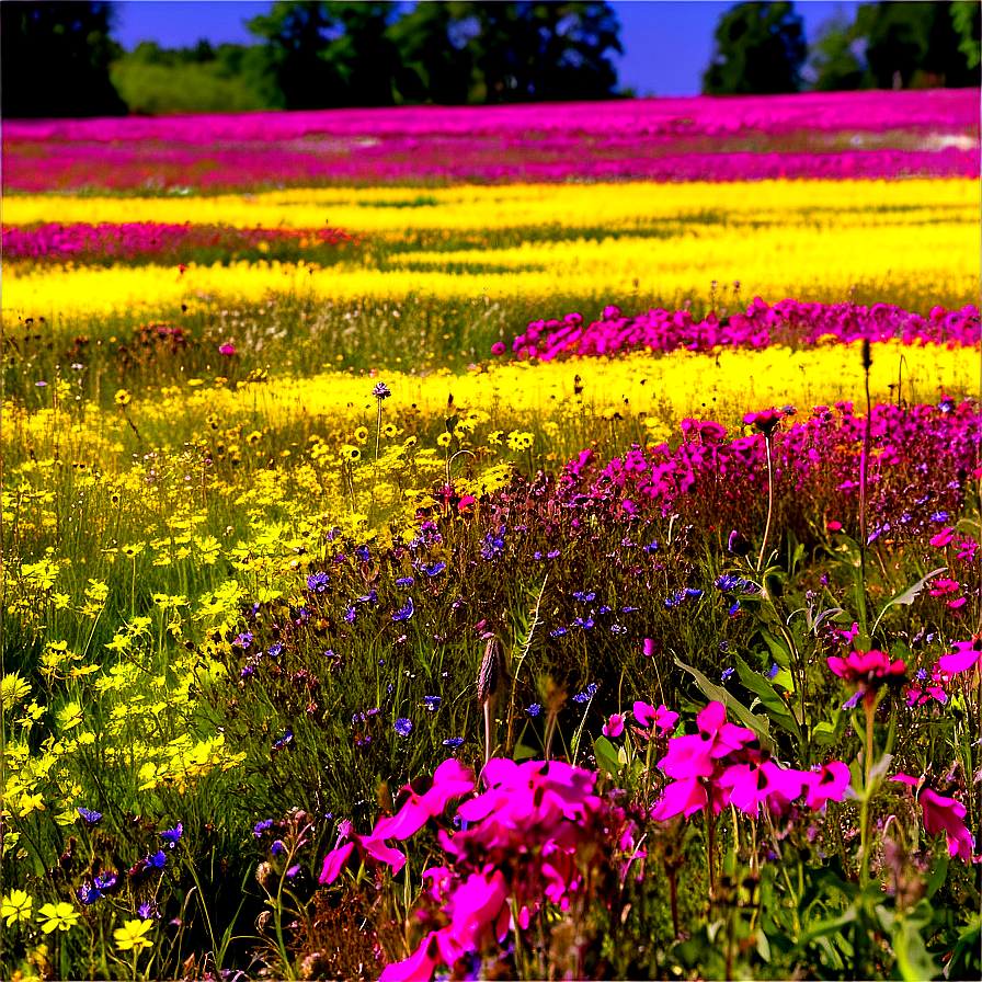 Endless Wildflower Field Png 06202024 PNG