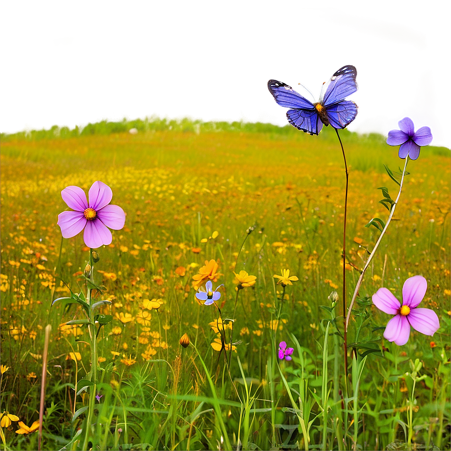 Endless Wildflower Field Png Oqy PNG