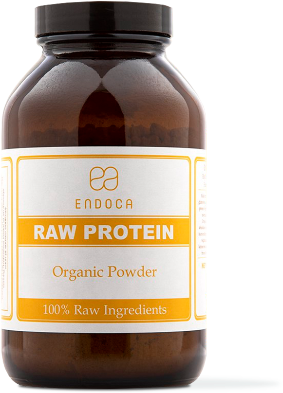 Endoca Raw Protein Organic Powder Bottle PNG