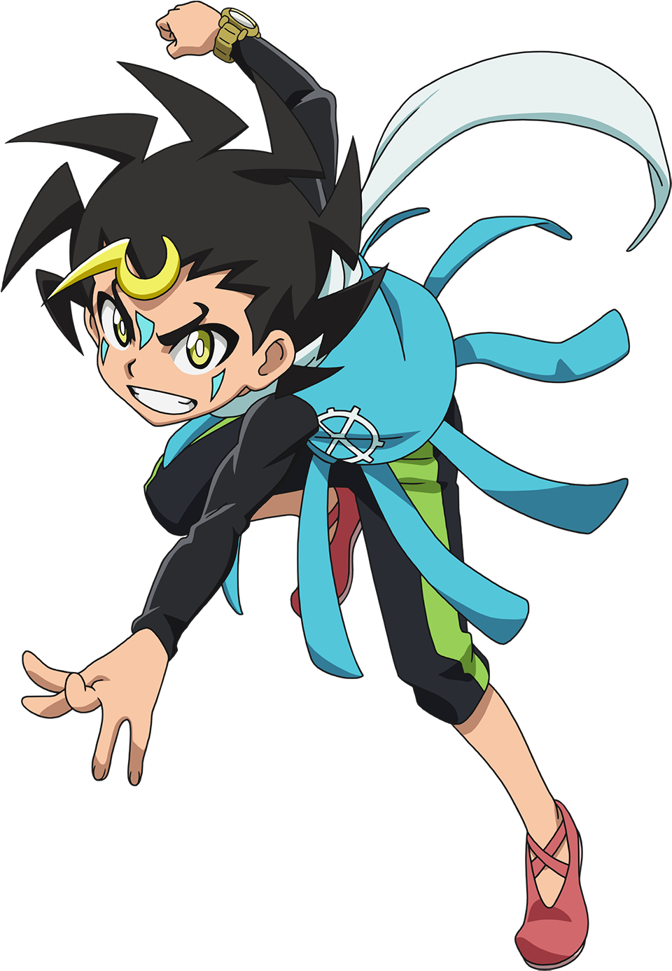 Energetic Beyblade Character PNG