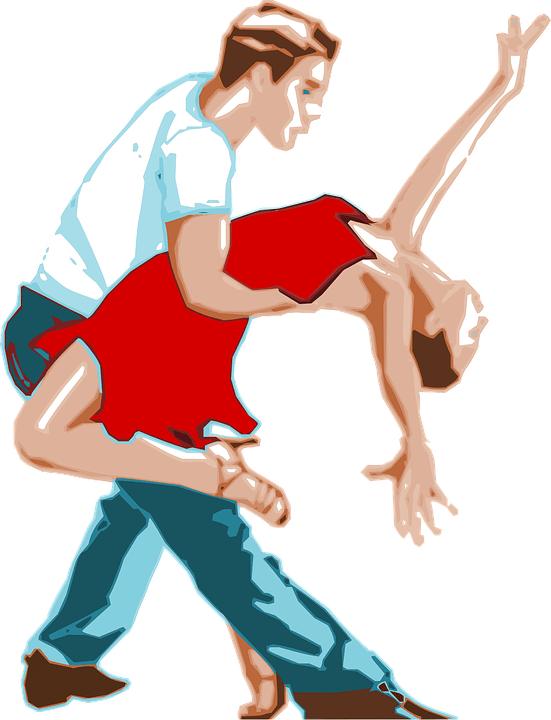 Energetic Dance Move Illustration PNG
