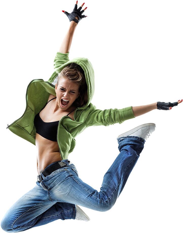 Energetic Jumpin Green Hoodie PNG