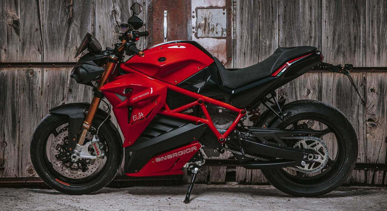 Moto Électrique Energica Rouge Fond d'écran