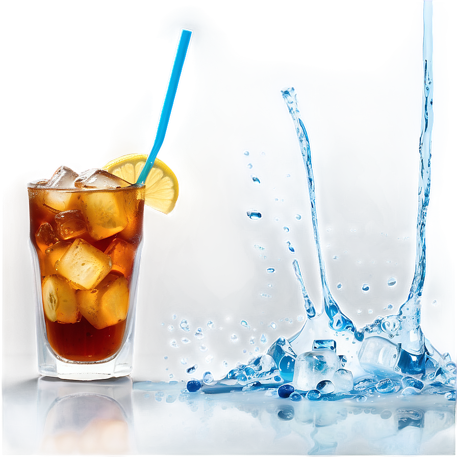 Energizing Iced Tea Splash Png 06242024 PNG