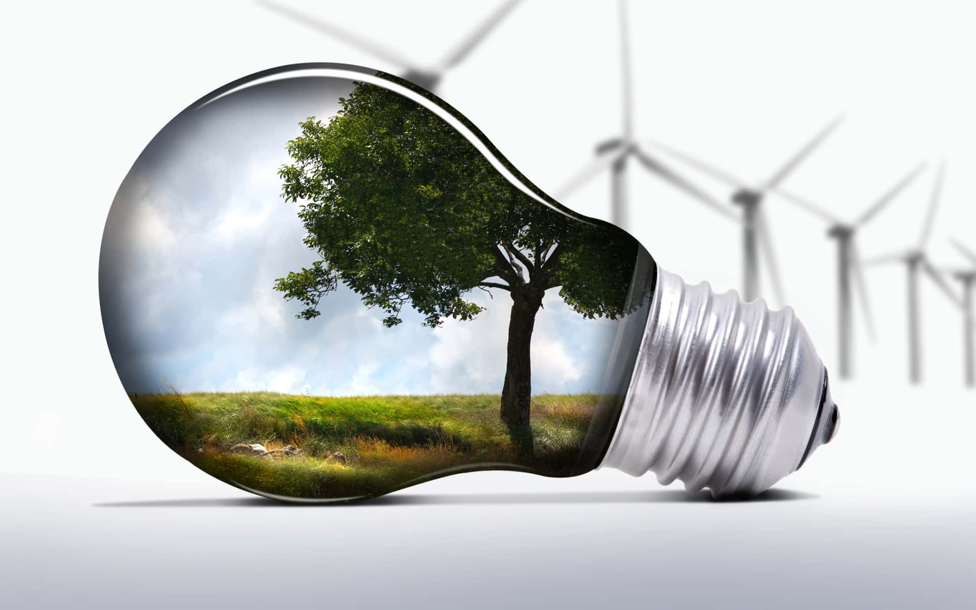 Futuristic Green Energy Concept