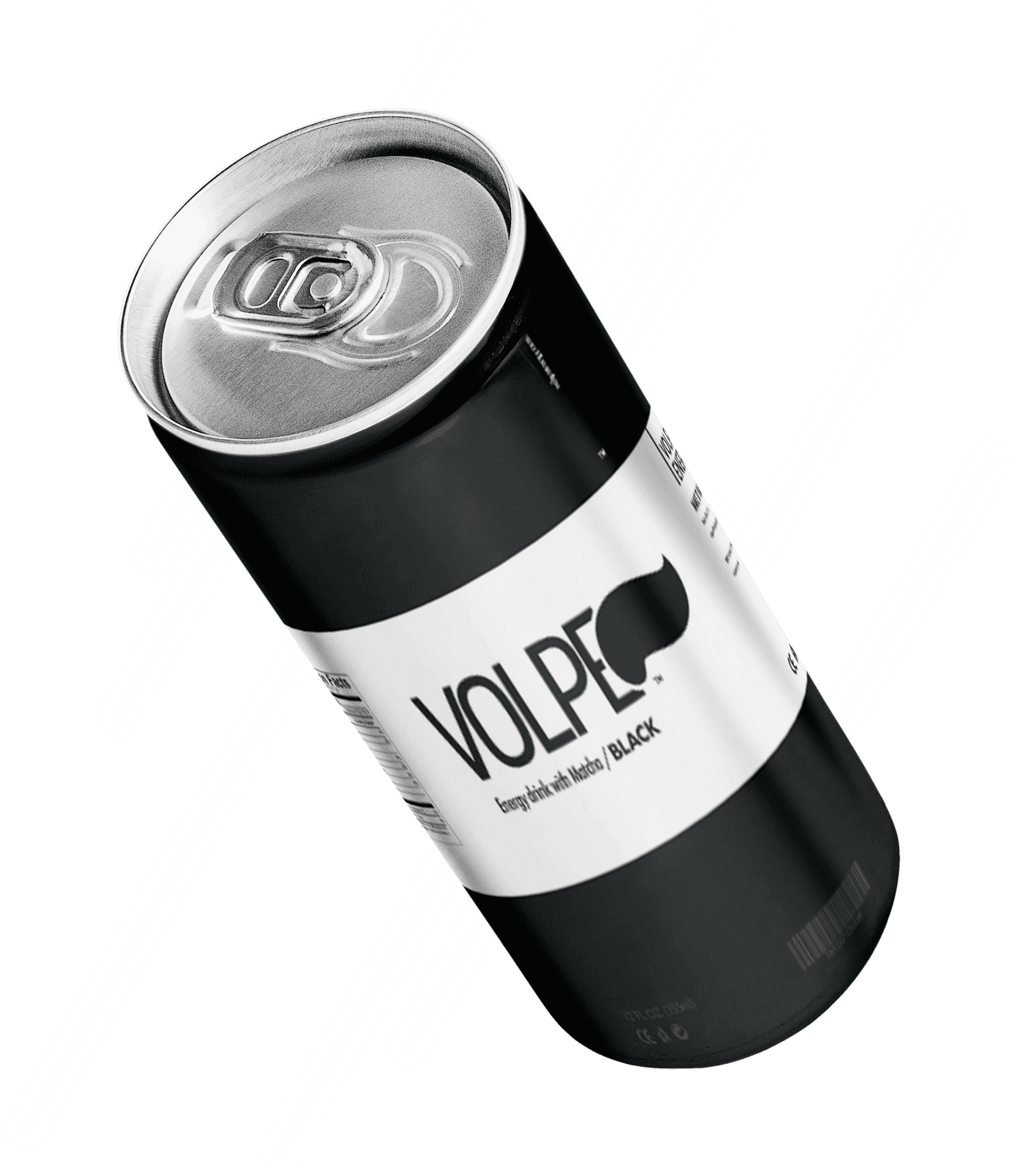 Energy Drink Can Volpe Black PNG