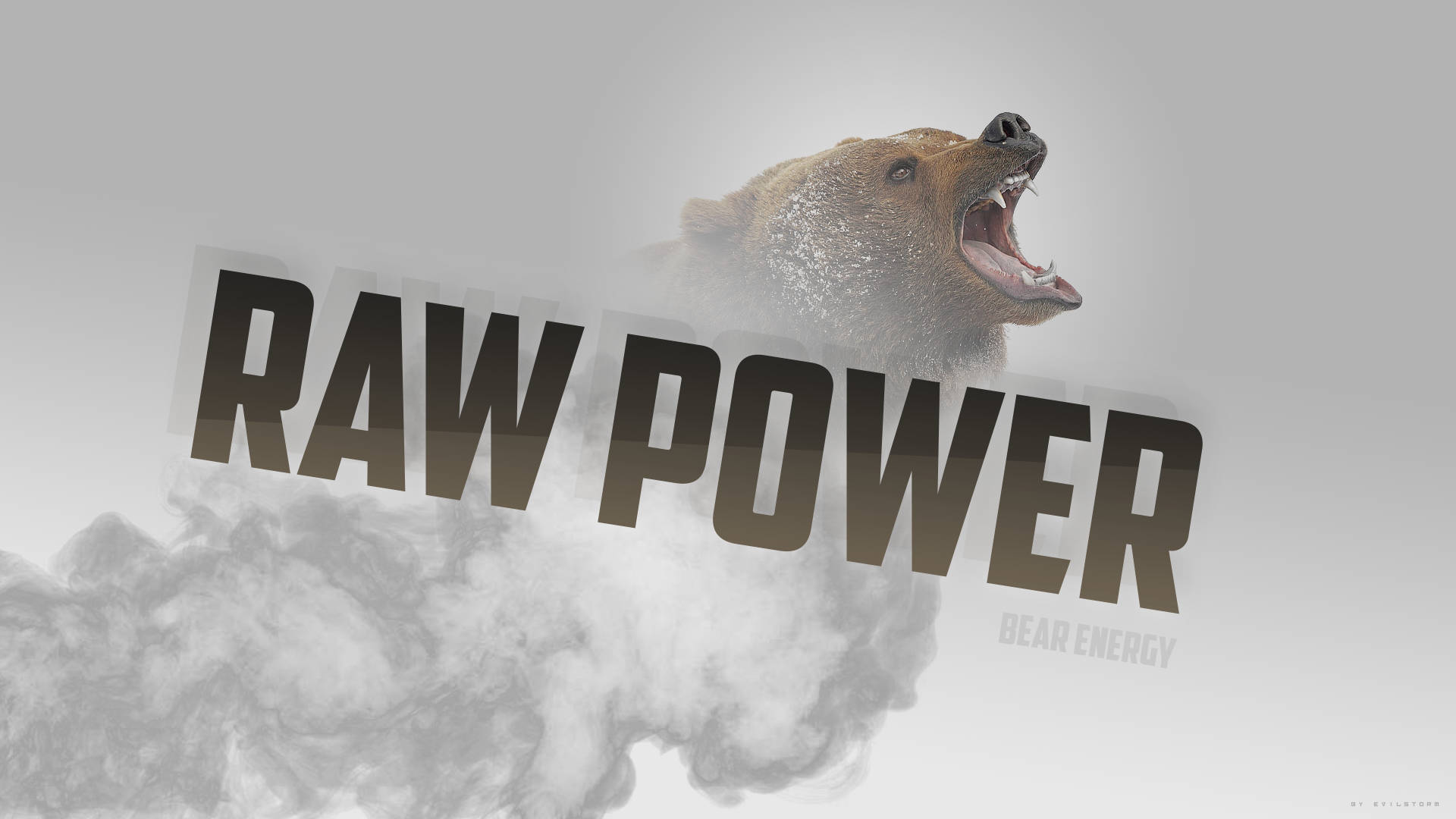 Energy Raw Power Of Bear Wallpaper