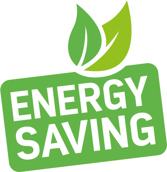 Energy Saving Logo Green Leaf PNG