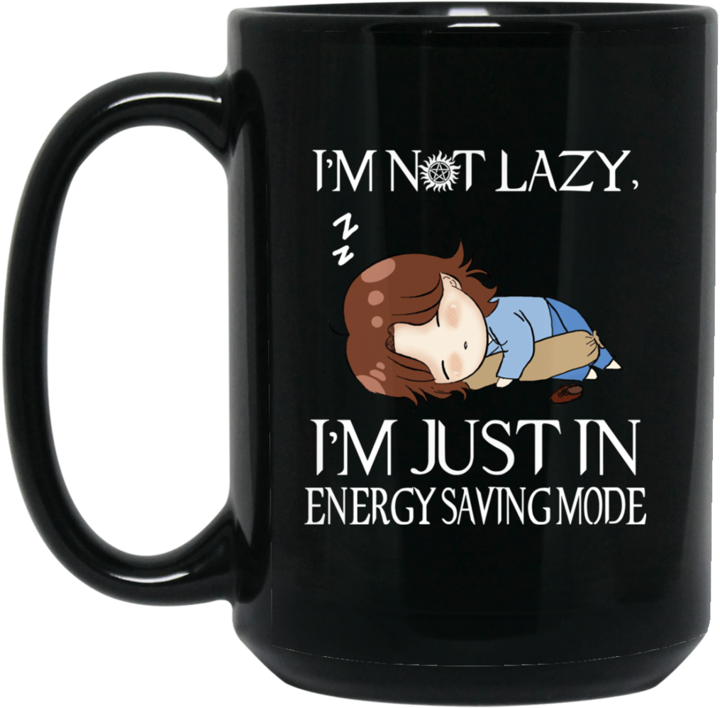 Energy Saving Mode Cartoon Mug PNG