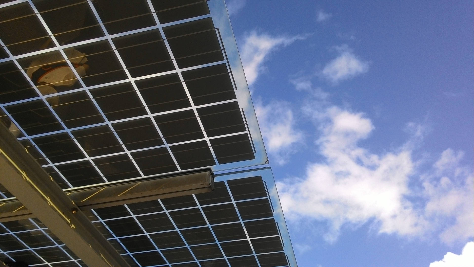 Energy Saving Solar Panels Wallpaper