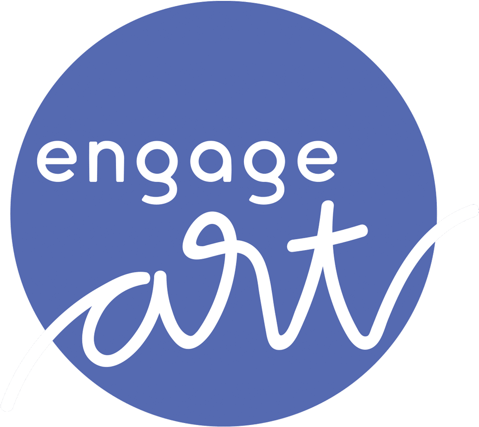 Engage Logo Blue Background PNG