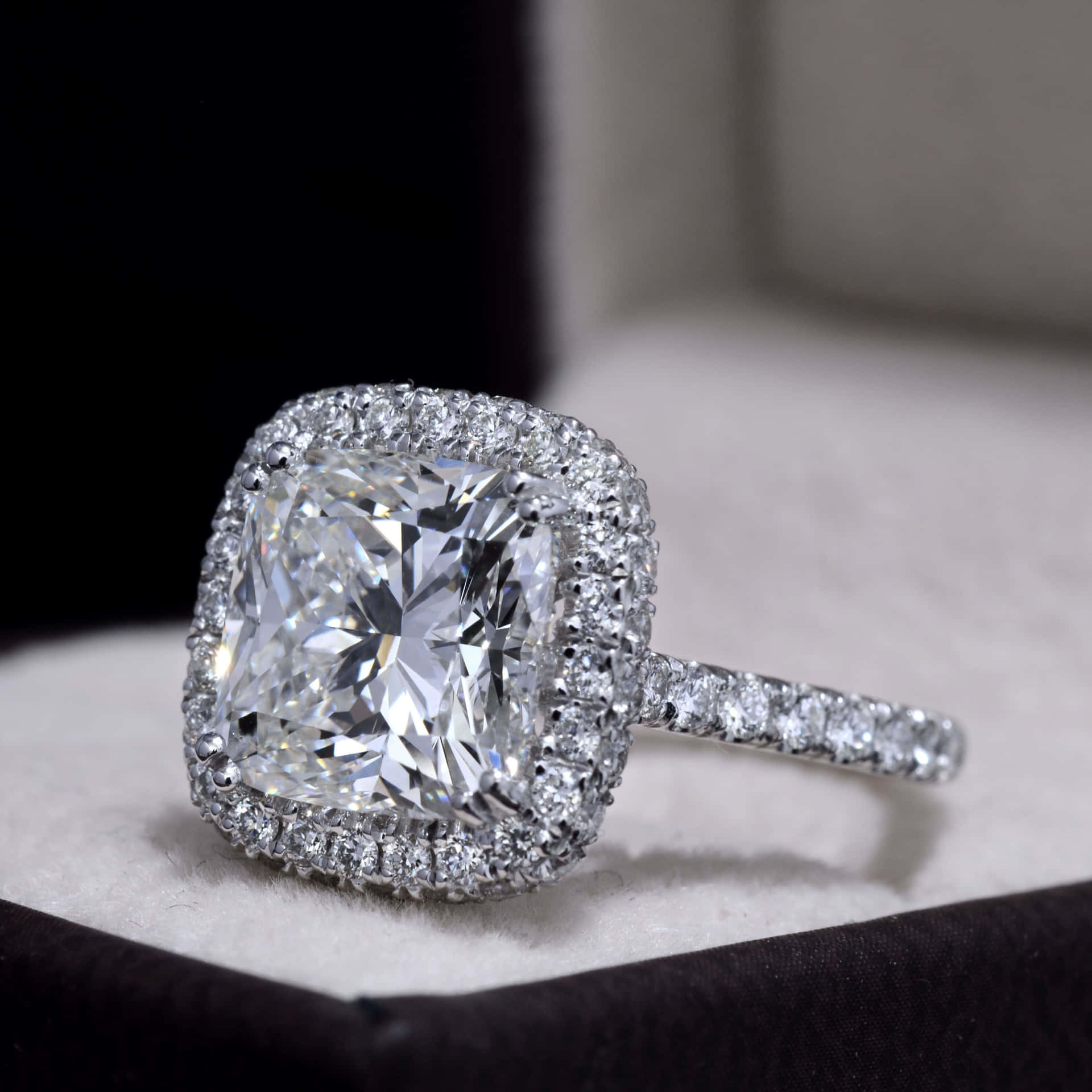 Stunning Hidden Halo Engagement Ring Picture