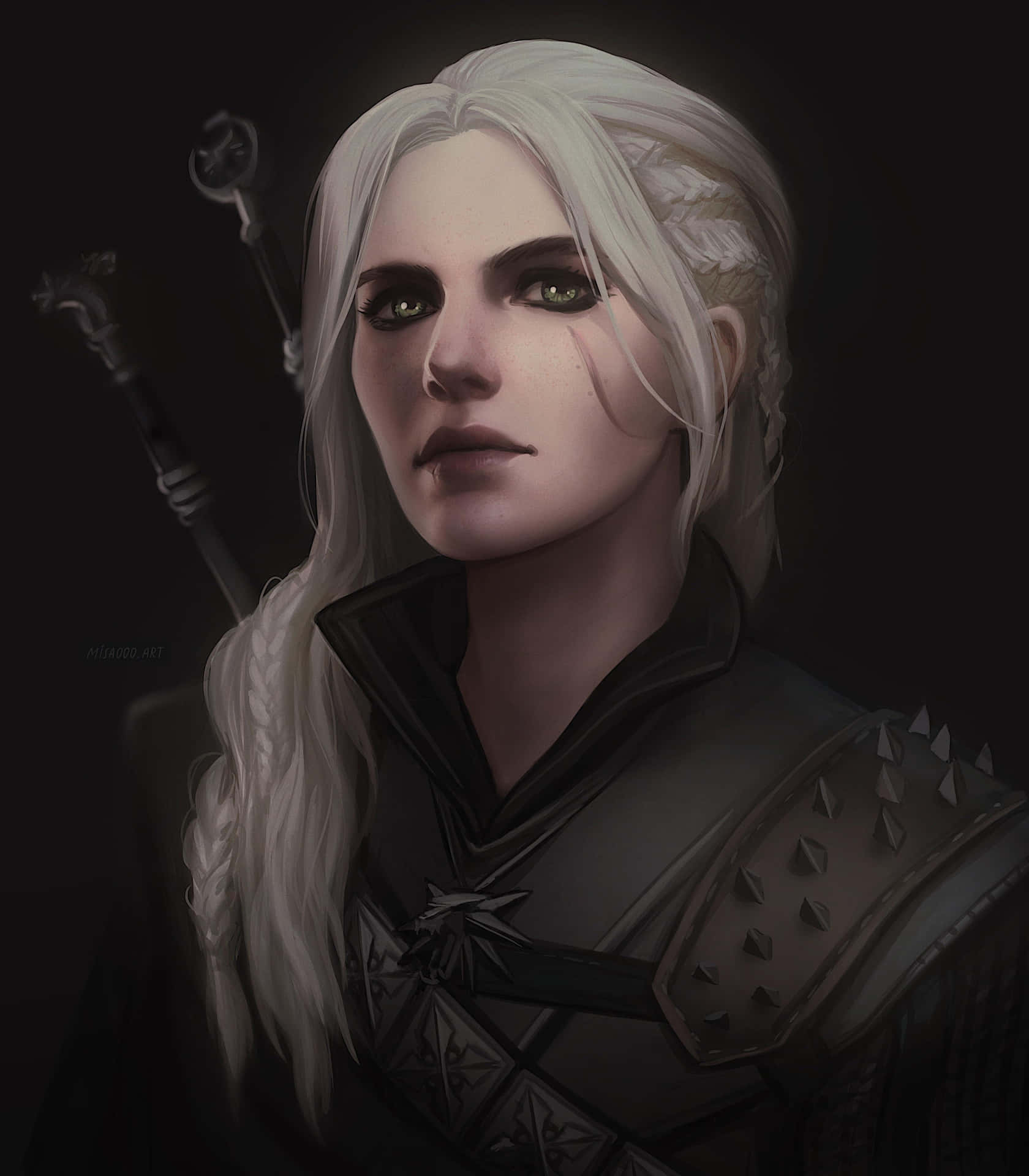 Engaging Illustration Of Ciri - The Witcher Series Wallpaper