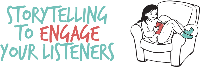 Engaging Storytelling Banner PNG