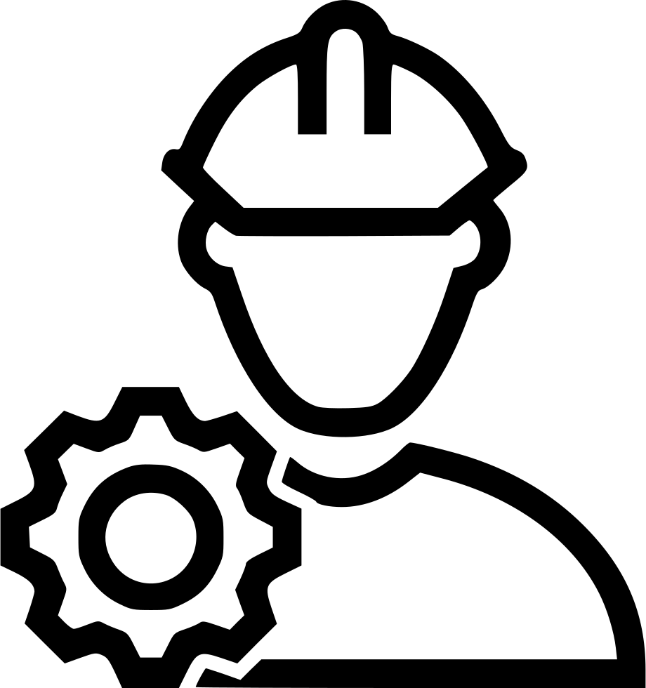 Engineer Icon Gear Helmet PNG