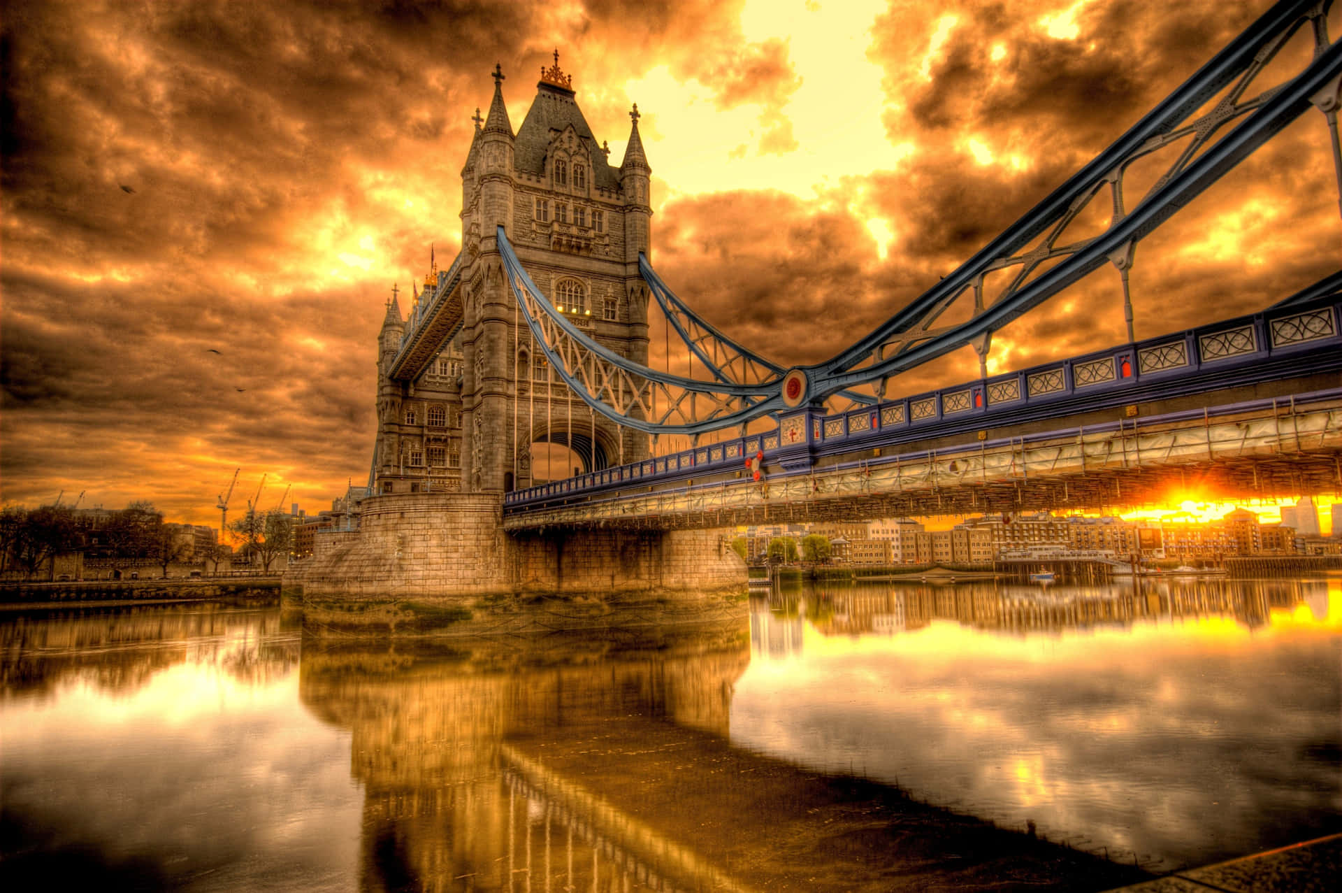 Tower Bridge In London.